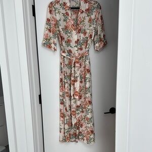 Zara Floral Print Maxi Dress - large